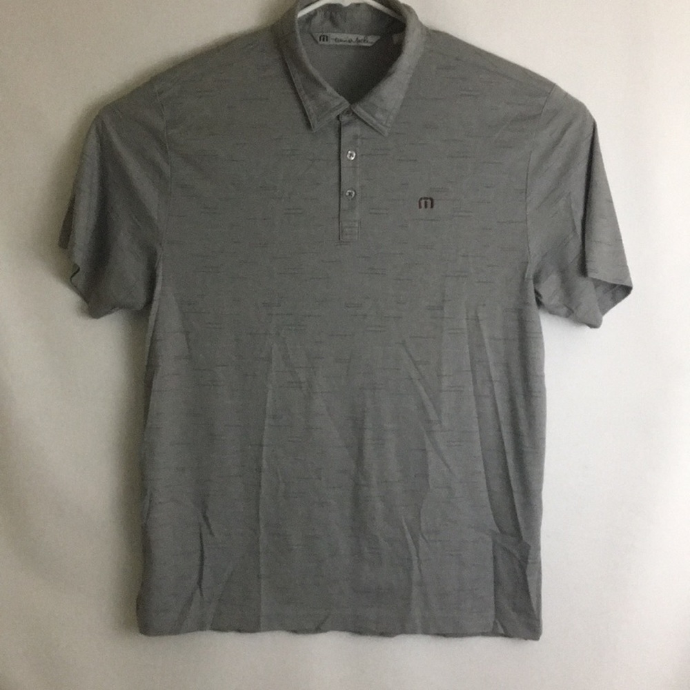Mens Travis Mathew Gray Golf Polo Shirt XL